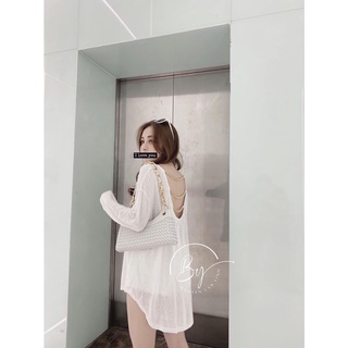 Áo nữ thun dây xích đan phần lưng