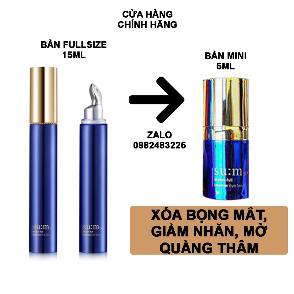 [5ml] Lọ serum chống thâm nhăn và giảm bọng mắt Sum37 Water-full Intense Eye 5ml