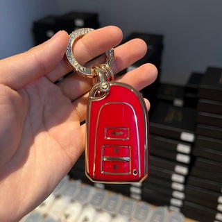 Ốp Bảo Vệ Chìa Khóa Xe Hơi Toyota Vios Yaris Bằng TPU Màu Vàng