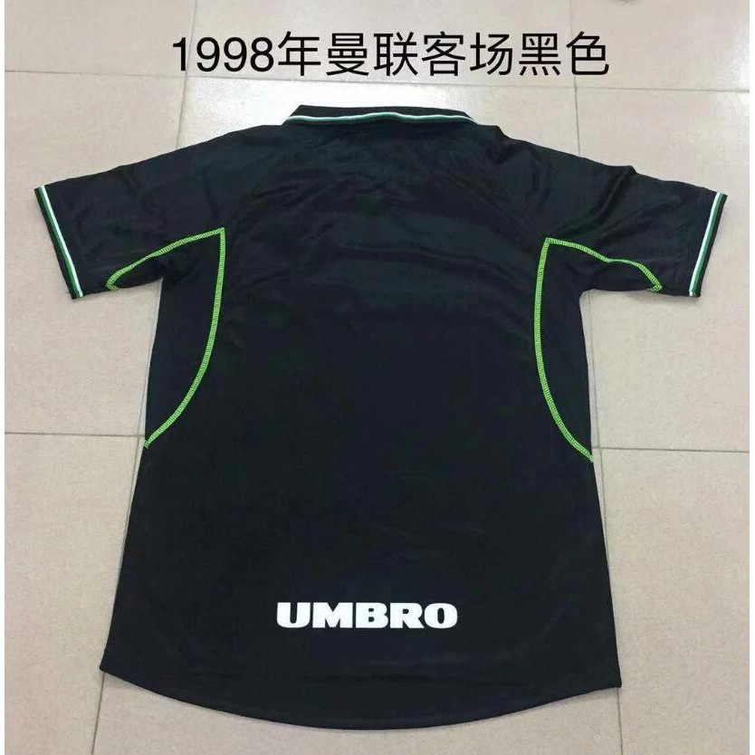 Áo Thun Thể Thao Bóng Đá Nam Tay Dài In Chữ Manchester 1998