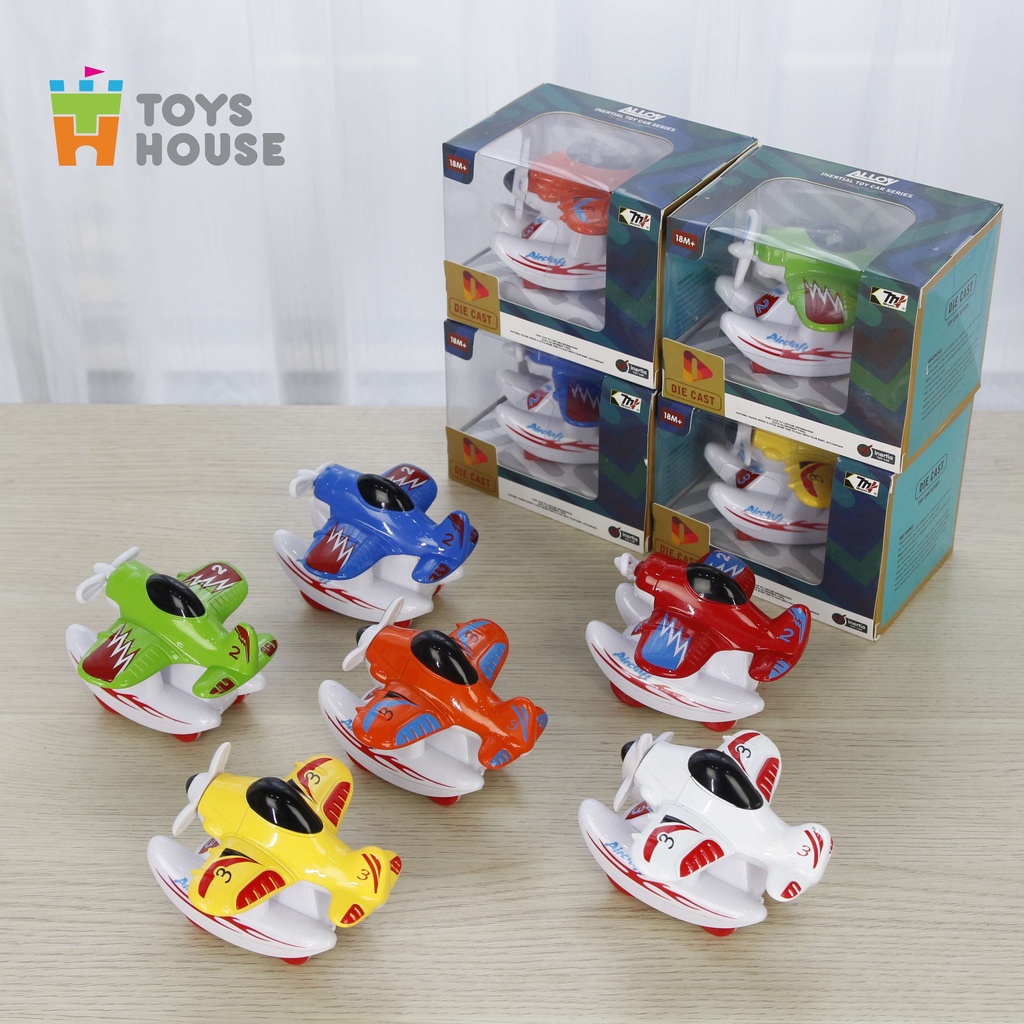 Đồ chơi máy bay trượt đà Toyshouse 0783-243 có bánh xe cho bé