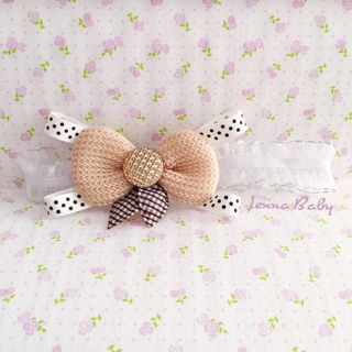 Băng đô nơ sơ sinh handmade