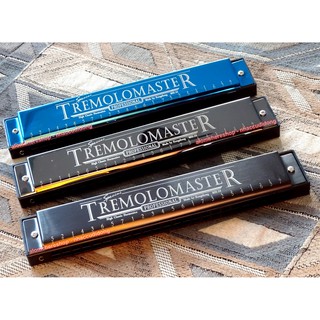Kèn Harmonica Kongsheng Tremolo Master 24 lỗ key C Xanh Bóng