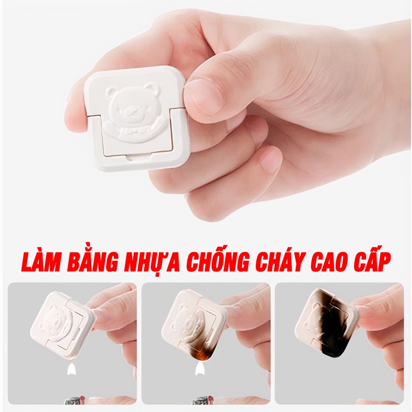 Nút Bịt Ổ Điện , Nắp Che Ổ Điện SHOPEHOUSE84 – Bằng Nhựa Chống Cháy Cao Cấp – Khóa 2 Lớp An Toàn Cho Trẻ Nhỏ