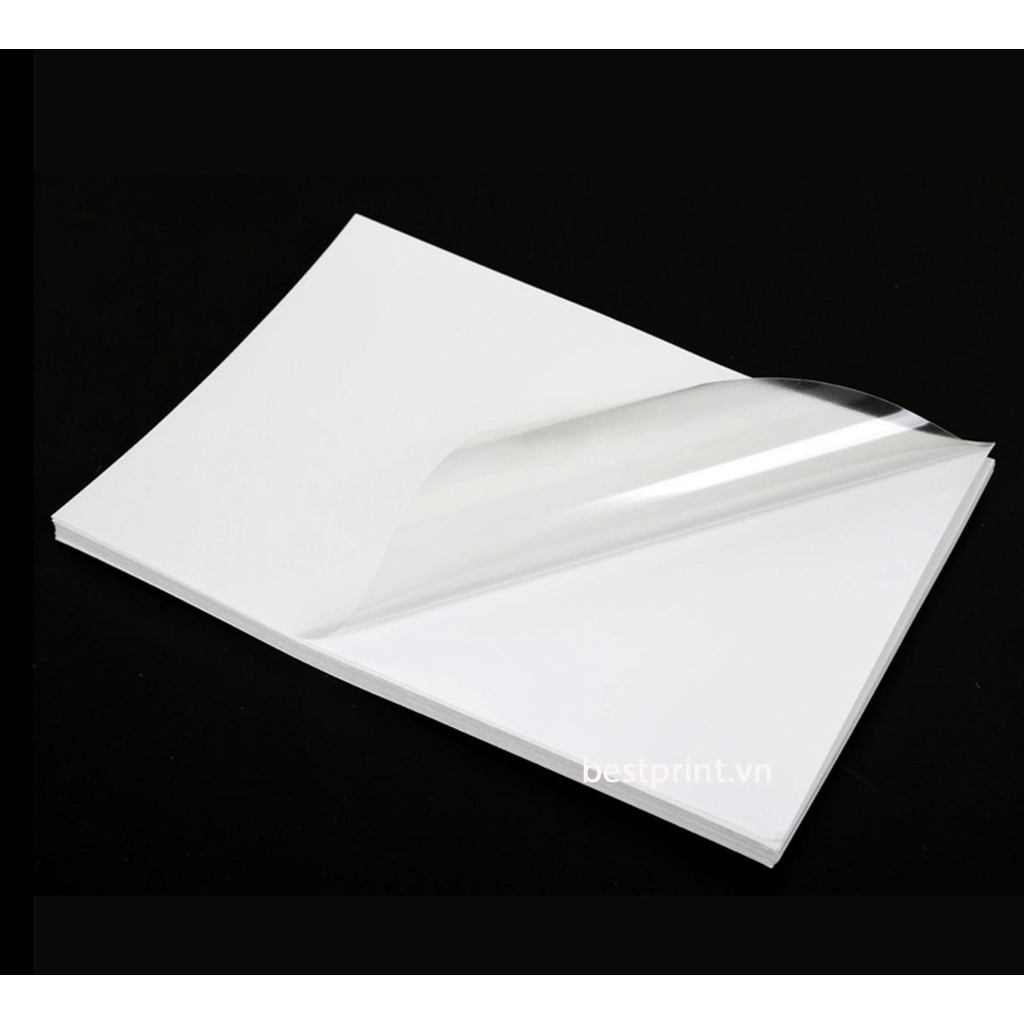 Decal nhựa trong suốt dùng cho máy in laser