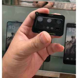 Miếng dán bảo vệ cụm Camera cho Oppo Reno 4, Reno 4 Pro Kính full đen cao cấp