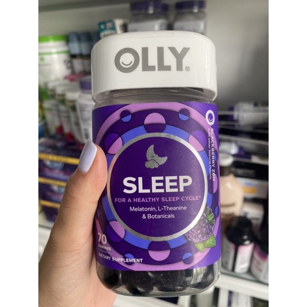 Kẹo dẻo hỗ trợ giấc ngủ Olly Sleep 70 Gummies – Blackberry Zen (Mỹ)