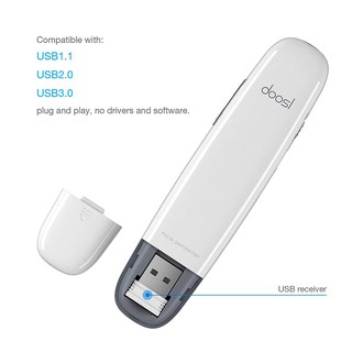 Handy white wireless PPT projector control laser pen