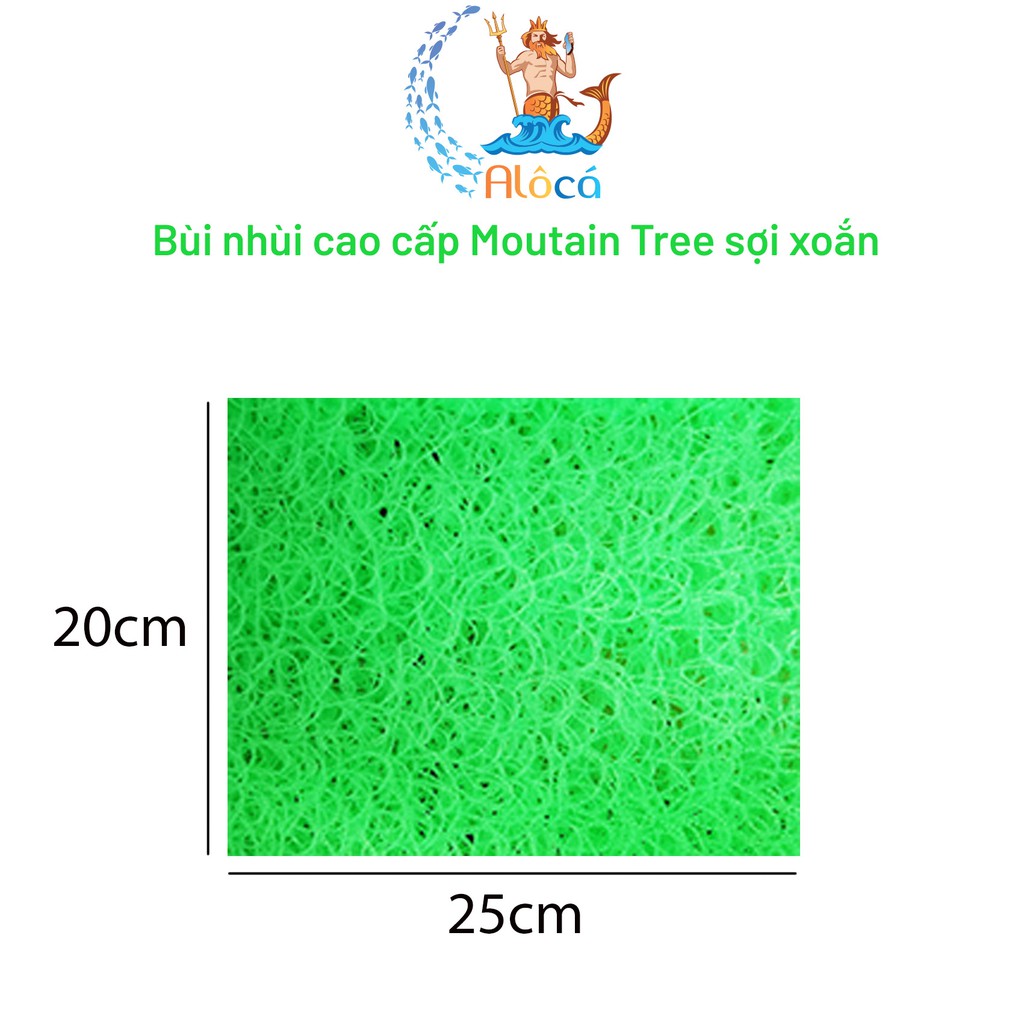 Bùi nhùi Mountain Tree cỡ 20x10cm đến 25x25cm làm sạch nước bể cá cảnh