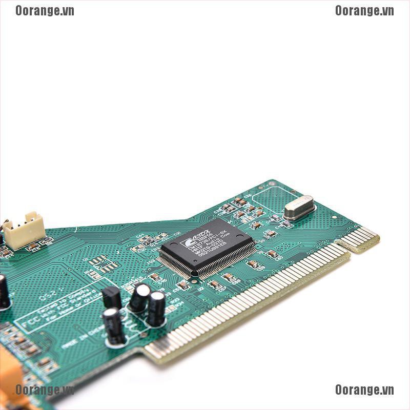Thẻ Âm Thanh 4 Kênh 5.1 Surround 3D PCI Cho PC Windows XP / 7 / 8 / 10