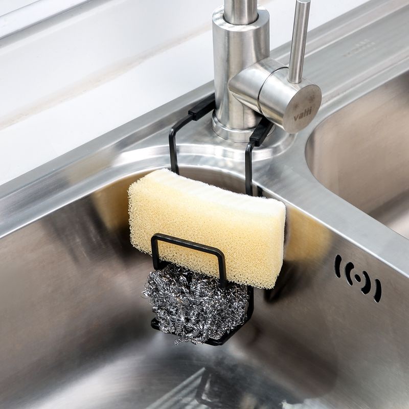 Khay Kim Loại Đựng Đồ Dùng Gắn Vòi Nước Bồn Rửa Nhà Bếp / Phòng Tắm Tiện Dụng