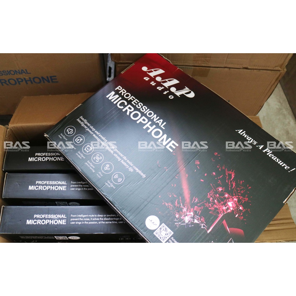 Micro không dây AAP K8600, mic hát karaoke chuyên nghiệp, míc hỗ trợ giọng hát hay hơn