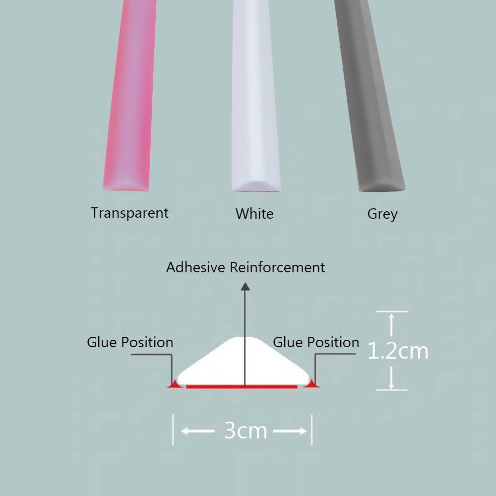 KUNHEV Dải Chặn Nước Tự Dính Dành Cho Nhà Bếp / Phòng Tắm