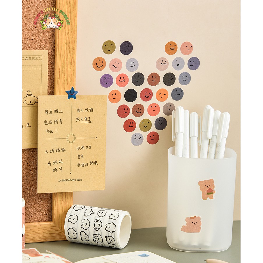 CUỘN WASHI STICKER GẤU | MWT225