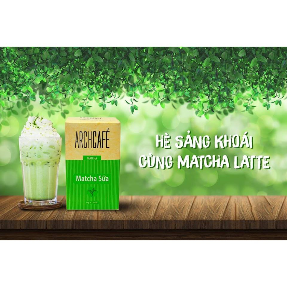 Matcha Latte Archcafe - Matcha sữa Archcafe - Trà hòa tan 3 trong 1