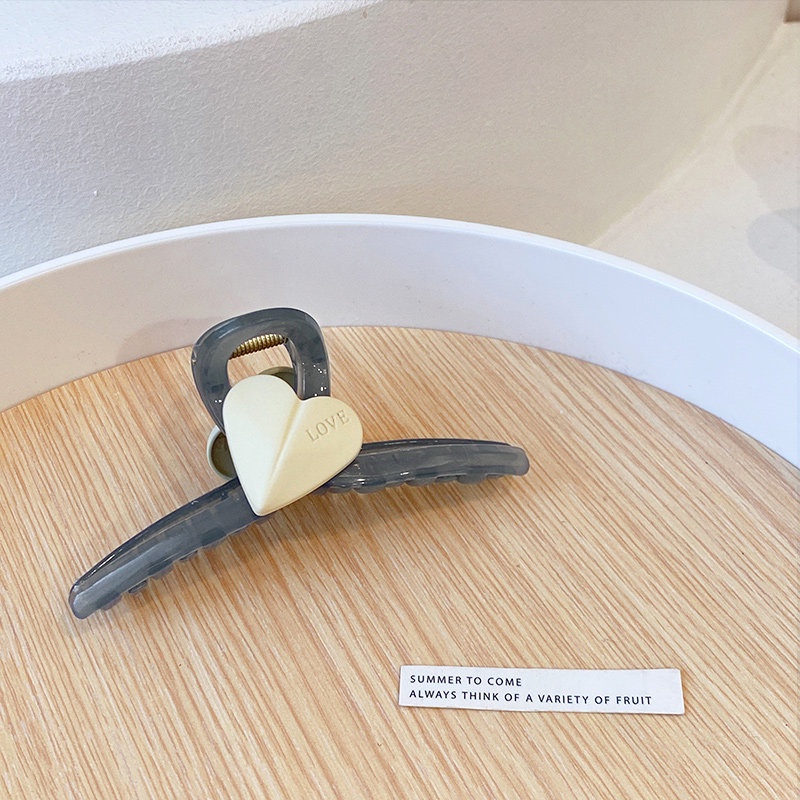 Kẹp Tóc Hình Trái Tim Đơn Giản Phong Cách Hàn Quốc Cho Nữ