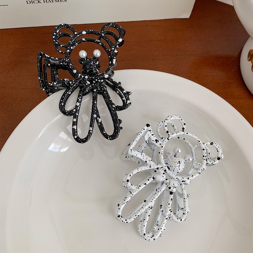 Kẹp tóc cá mập làm từ kim loại thiết kế đơn giản thời trang cho nữ