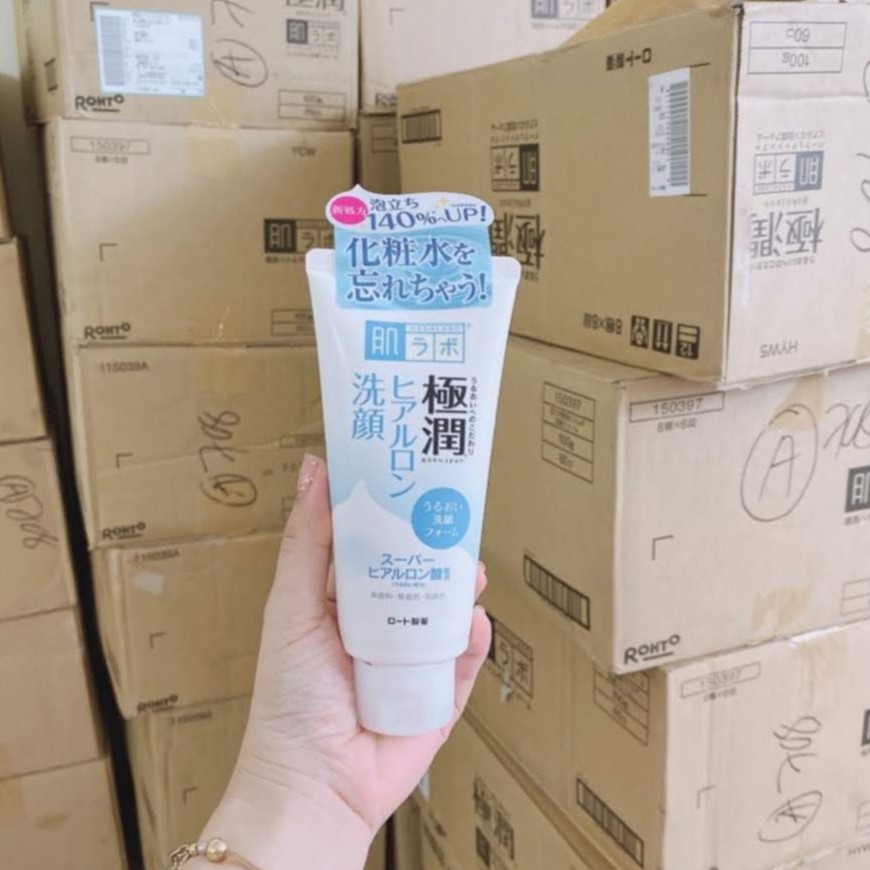 Sữa Rửa Mặt Hada Labo Gokujyun Foaming Cleanser 100g Dạng Tuýp