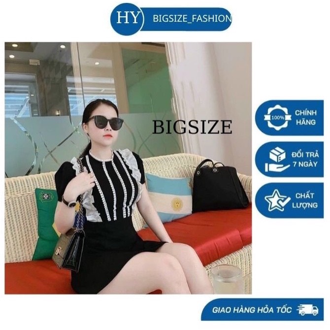 Váy đầm nữ xoè tiểu thư bigsize từ 65-85kg ,chất liệu thun poly xịn ,co giãn thoải mái ,mịn, mát