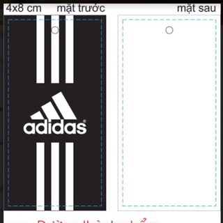 Mạc Adidas / Tag adidas/ Thẻ treo adidas - 4x8cm