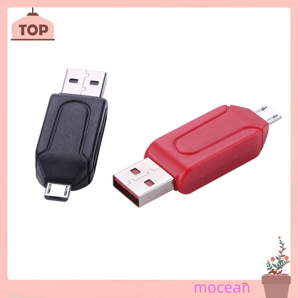 Đầu Đọc Thẻ Nhớ Usb 2.0 Otg Tf / Sd Đa Năng 2 Trong 1