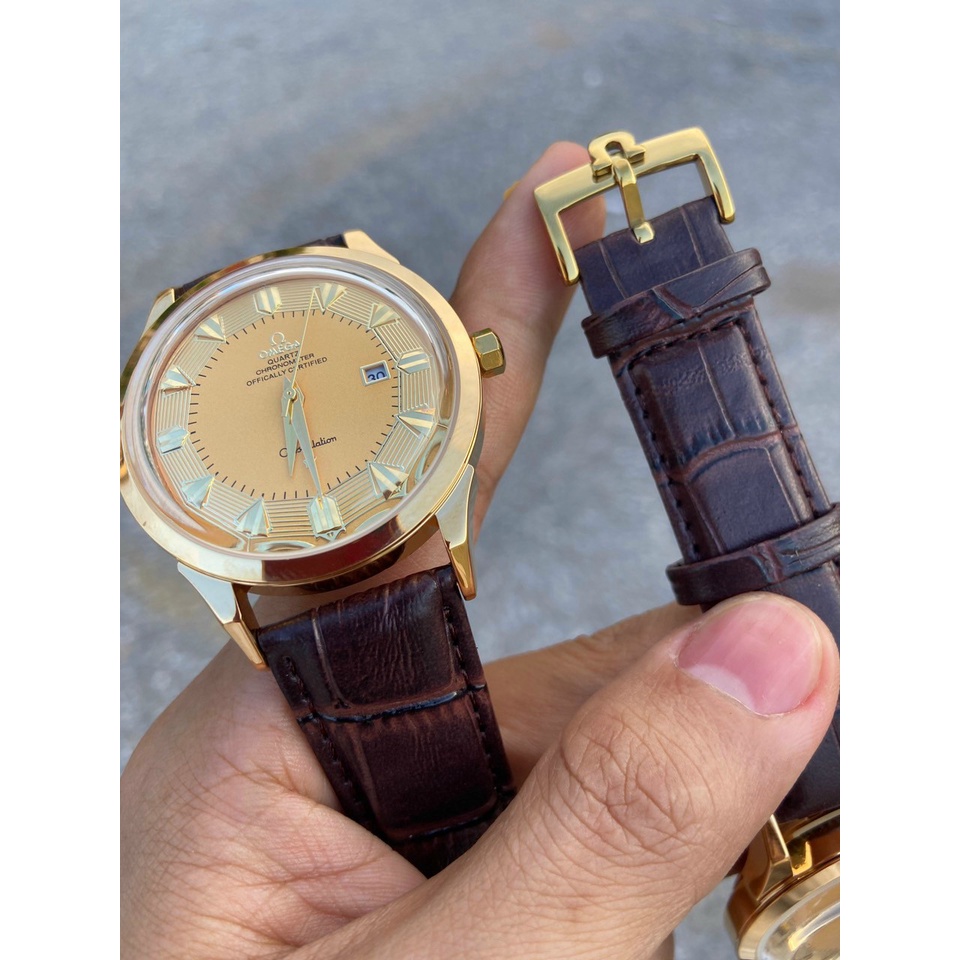 Đồng hồ nam omega bản đẹp dây da cao cấp [ BH 1 NĂM ] lỗi 1 đổi 1 hoàn toàn miễn phí