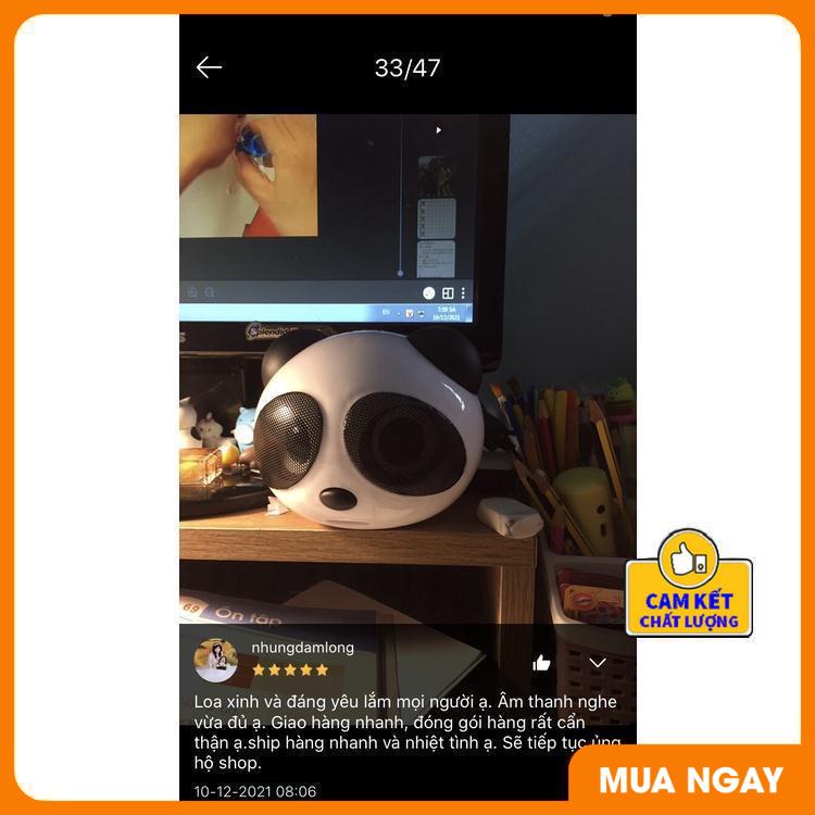Loa nghe nhạc hình gấu trúc dễ thương,Loa máy tính mini gấu trúc Panda để bàn cao cấp âm thanh chuẩn stereo