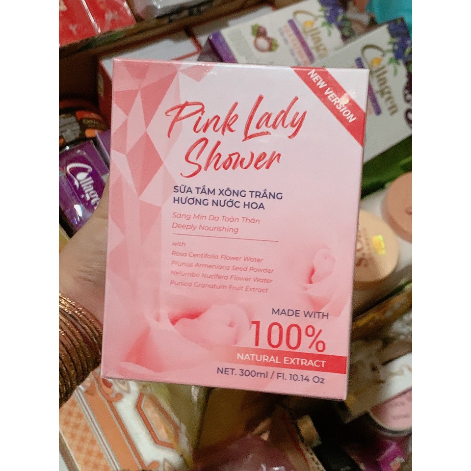 PINK LADY SHOWER - SỮA TẮM XÔNG TRẮNG SÁNG MỊN DA TOÀN THÂN, HƯƠNG NƯỚC HOA
