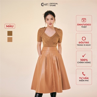 Áo Thun CCHAT Cổ Nữ Hoàng Ba Cúc Chất Cotton Mềm Mại Phong Cách Trẻ Trung 12TNC2015OT