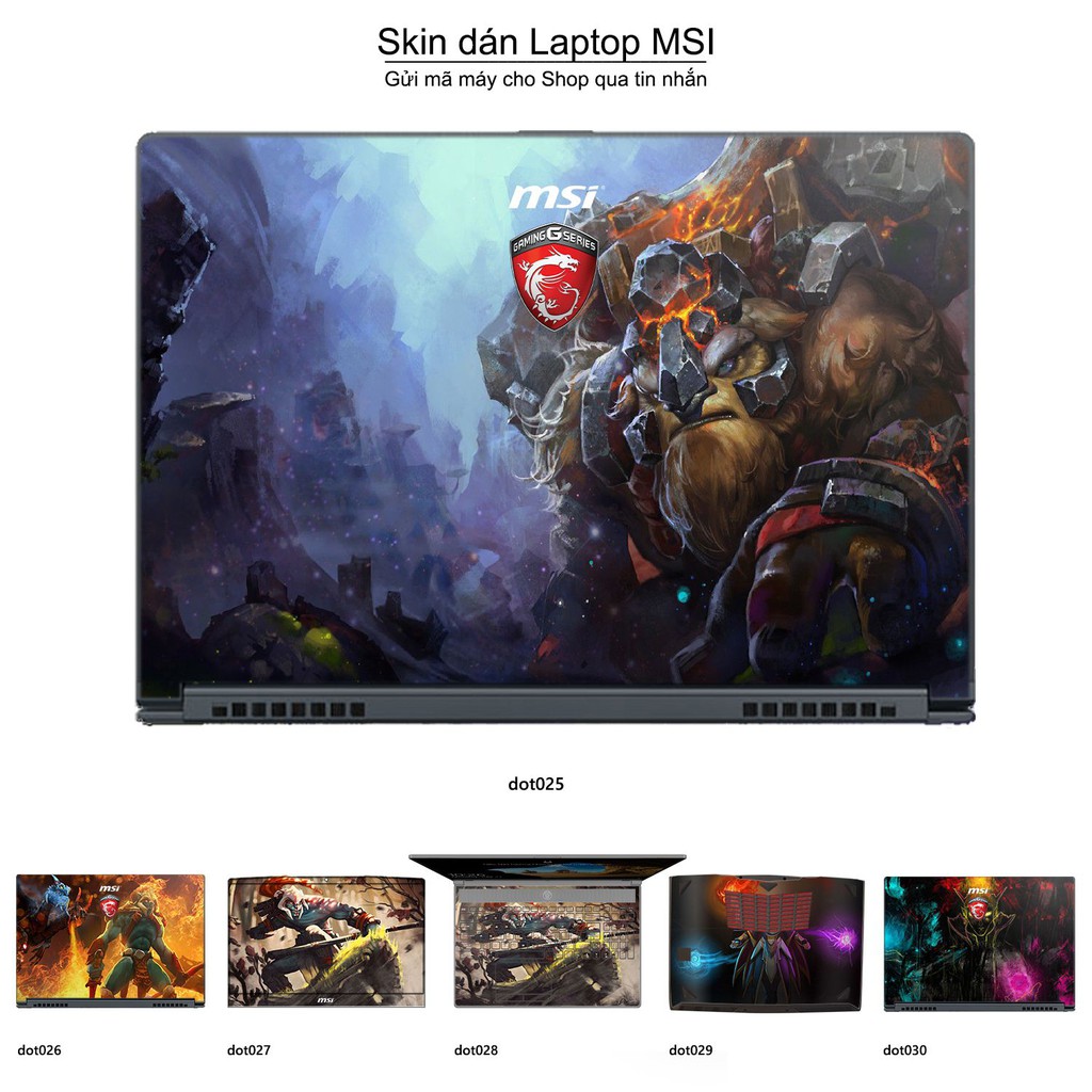 Skin dán Laptop MSI in hình Dota 2 _nhiều mẫu 5 (inbox mã máy cho Shop)