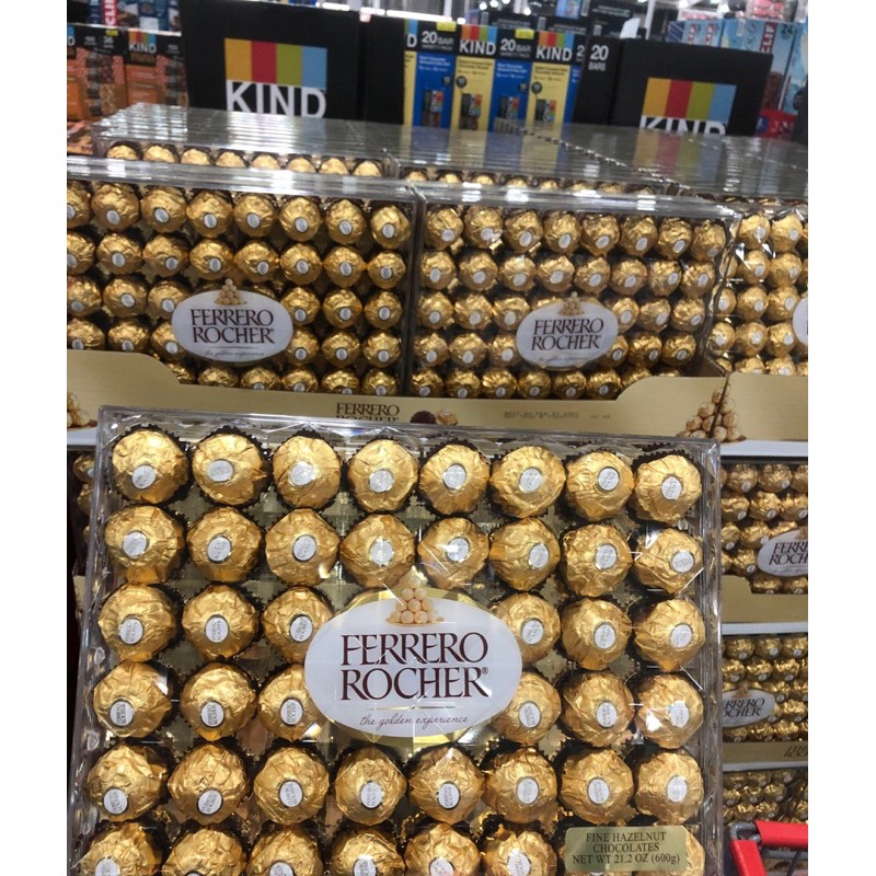 Chocolate nhân hạt dẻ Ferrero Rocher 48 viên 600g của Mỹ 🇺🇸