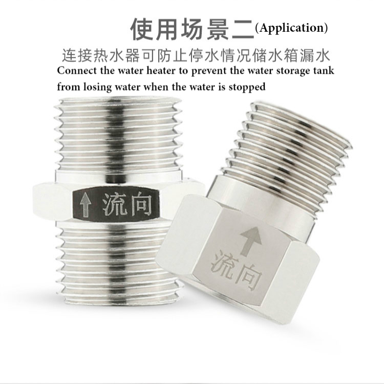 Van Nối Ống Nước Nóng G1 / 2 Tiện Dụng Chống Chảy Ngược Một Chiều