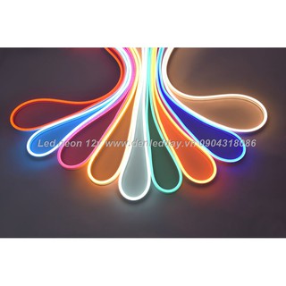 1 mét Led neon flex 12v cắt nhỏ 2,5cm uốn chữ, 6*12 mm .đủ màu dùng ngoài trời