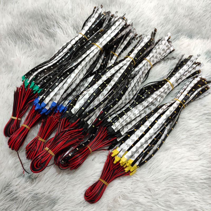 Dây đèn led 30cm 15 bóng trang trí ô tô xe máy