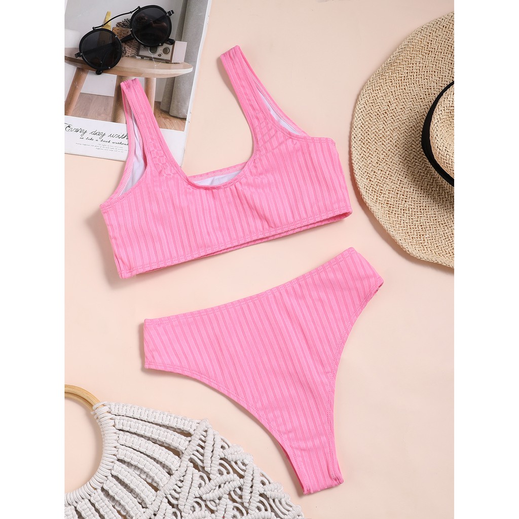 Bộ Bikini Hai Mảnh Màu Hồng Cho Nữ Px65 | BigBuy360 - bigbuy360.vn