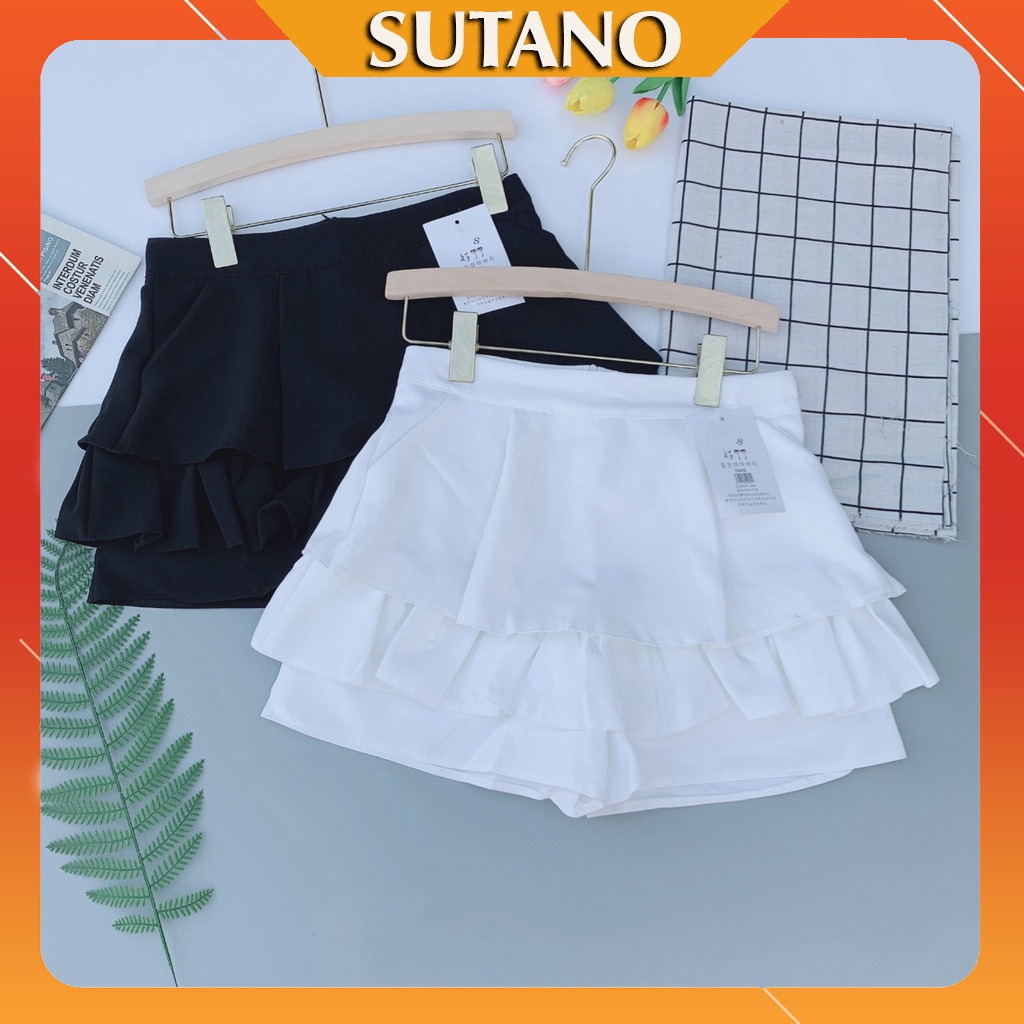 Chân váy ngắn nhiều tầng dập ly bung đẹp SUTANO MÃ CV392