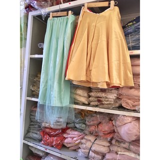 Chân váy mặc áo dài cách tân