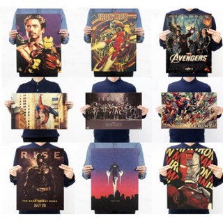 Poster phim siêu anh hùng Marvel phong cách hoài cổ