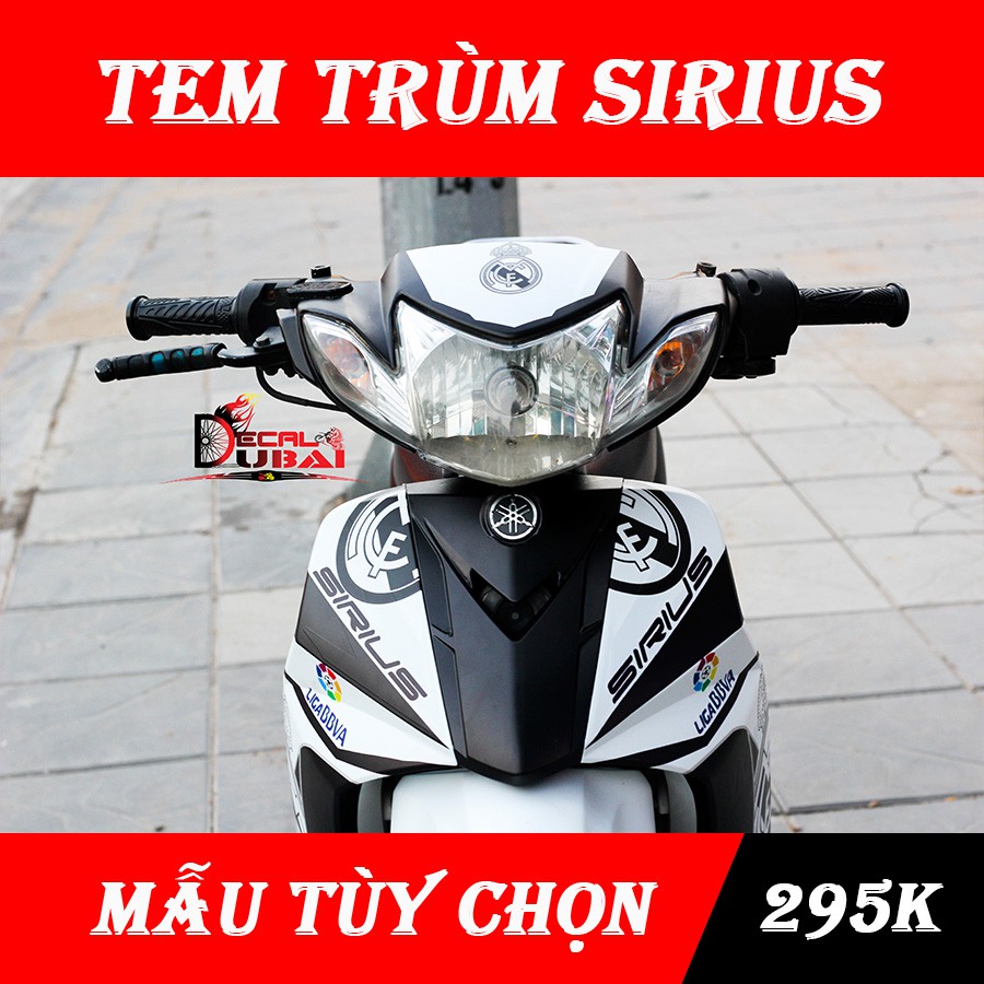 Tem Trùm Xe Sirius REAL