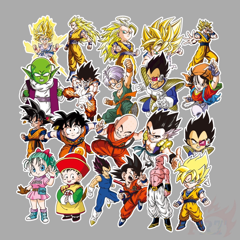 100 Miếng dán hoạt hình 7 viên ngọc rồng dùng dán hành lý ván trượt