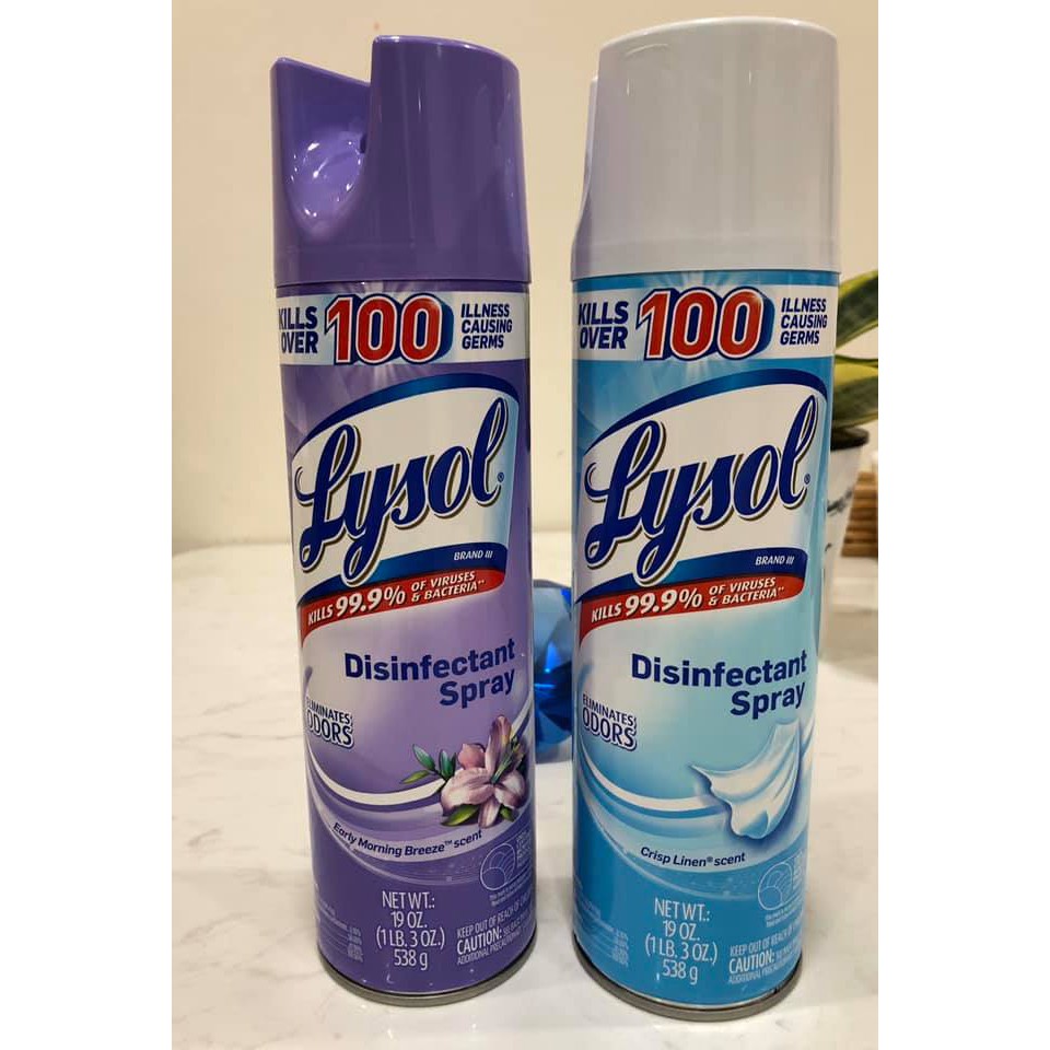 Xịt diệt khuẩn Lysol Disinfectant Spray 538g của Mỹ