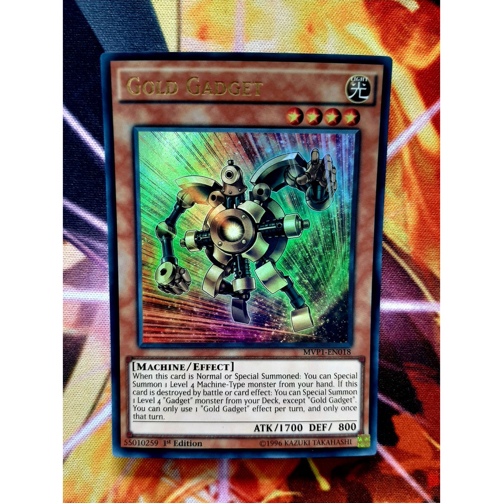 THẺ BÀI YUGIOH -MONSTER- Gold Gadget - MVP1-EN018 - Ultra Rare 1st Edition