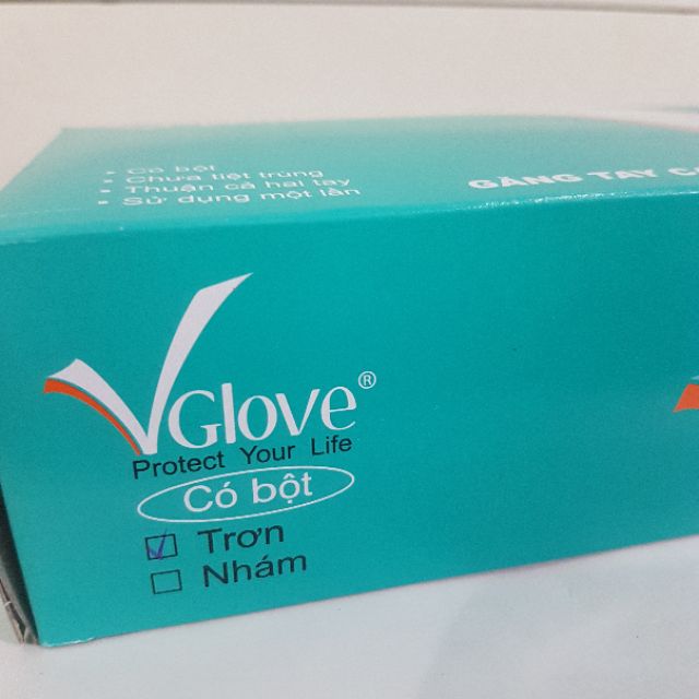 Găng tay cao su y tế Vglove đủ size (1 đôi 2 cái) - Đông Anh Pharmart