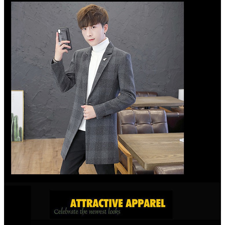 Áo dạ nam caro kẻ