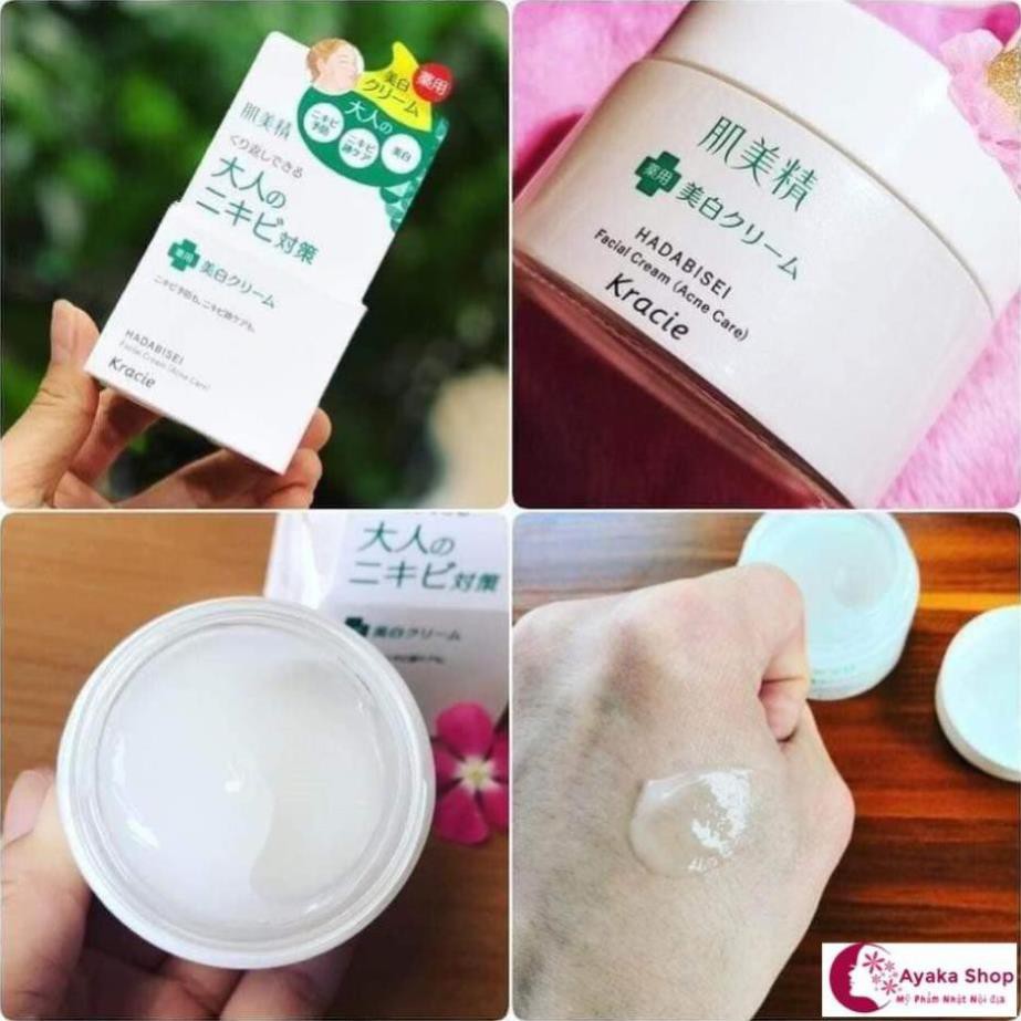 nam2k6ahihi Kem Dưỡng Ngăn Ngừa Mụn và Dưỡng Trắng Kracie Hadabisei Acne -Mỹ Phẩm Nhật Nôi Đia AyakaShop. Ma20s