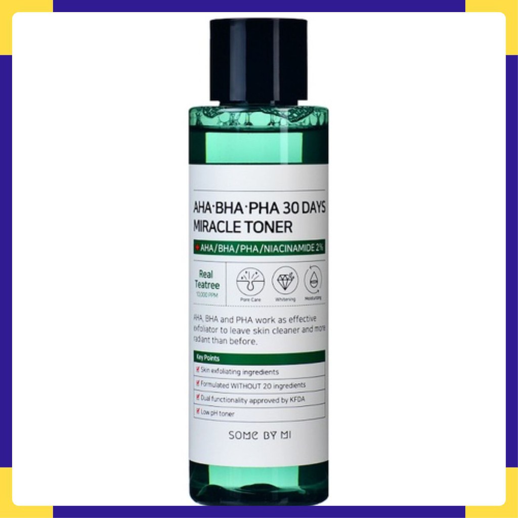 Toner Dưỡng Ẩm Làm Sạch Some By Mi AHA BHA PHA 30 Days Miracle Toner ツⓑ
