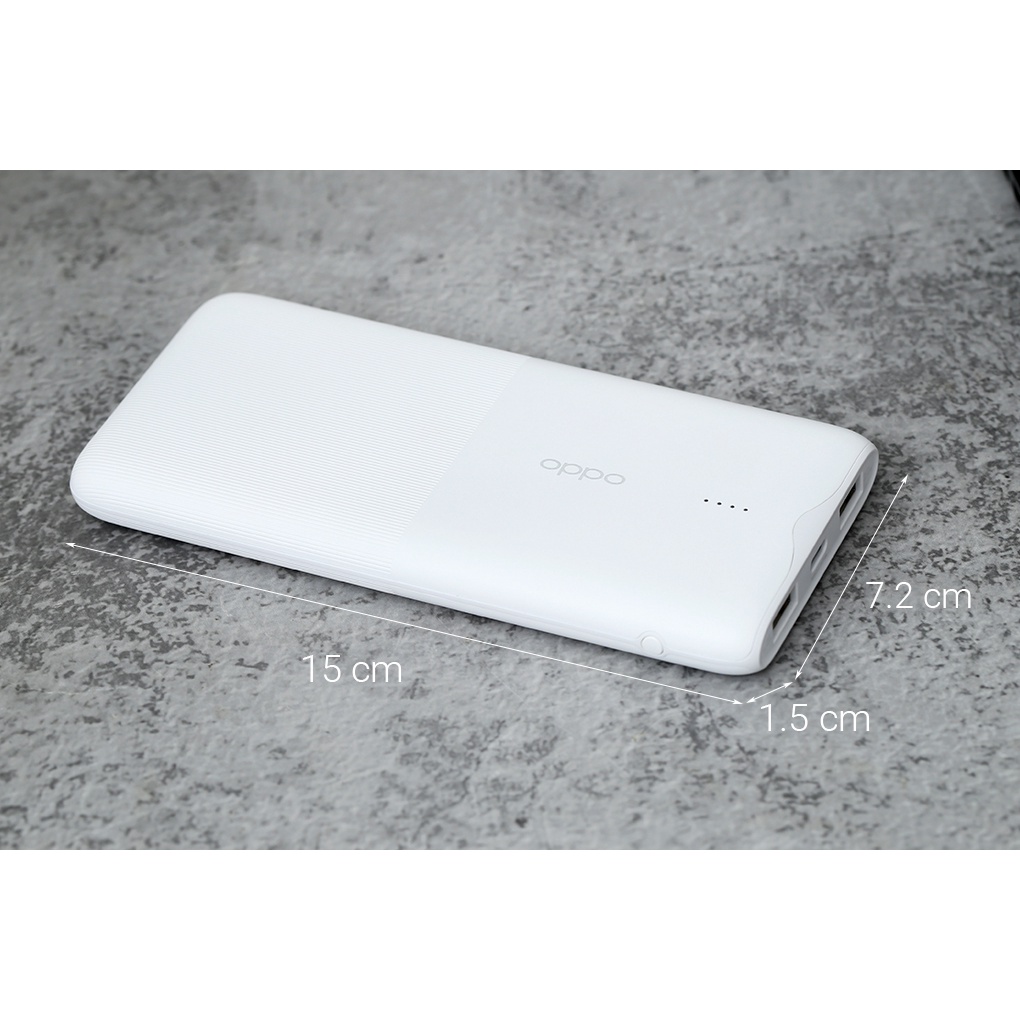 Pin sạc dự phòng OPPO PBT02 10.000 mAh Type C/2 cổng USB 1 cổng Type C - Chính hãng BH 12 tháng