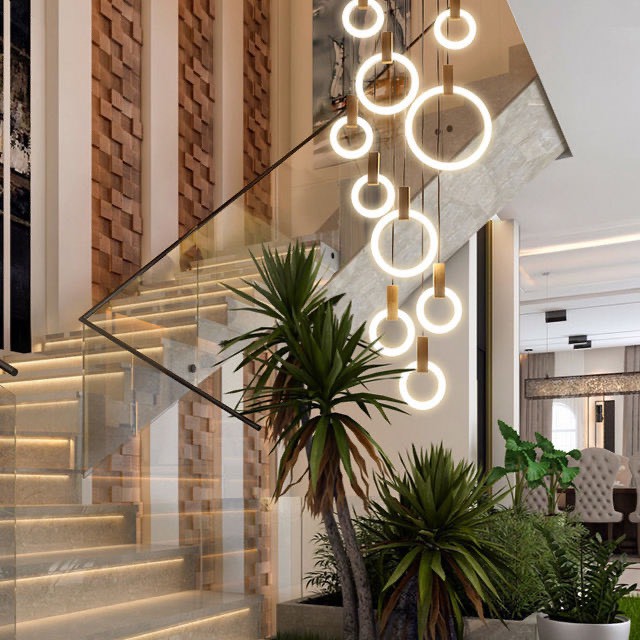 Đèn thả trang trí bàn ăn, thả thông tầng, quán cafe, shop quần áo HTK026