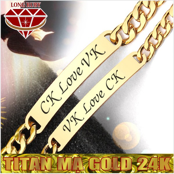 LẮC CẶP FOREVER LOVE MẠ VÀNG 24K | LẮC TAY CẶP ĐÔI TÌNH NHÂN CỰC ĐẸP