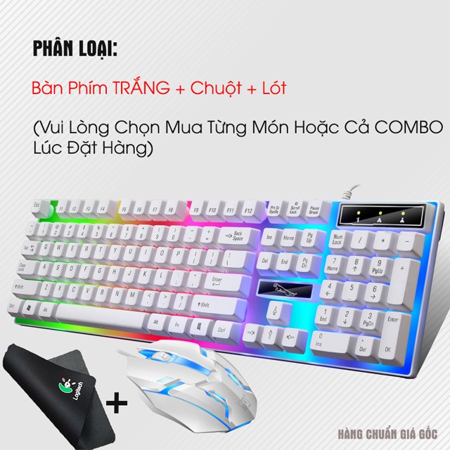 [Tặng chuột + miếng đệm] Bàn phím giả cơ chuyên game cao cấp G21B LED 7 màu - bàn phím cho game thủ